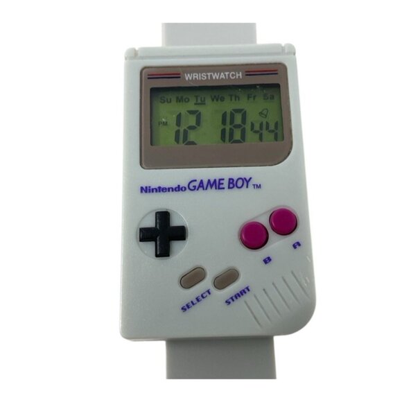 2018 Unisex NINTENDO Gameboy Watch Paladone, Super Mario Alarm Sounds, Working - Picture 2 of 4